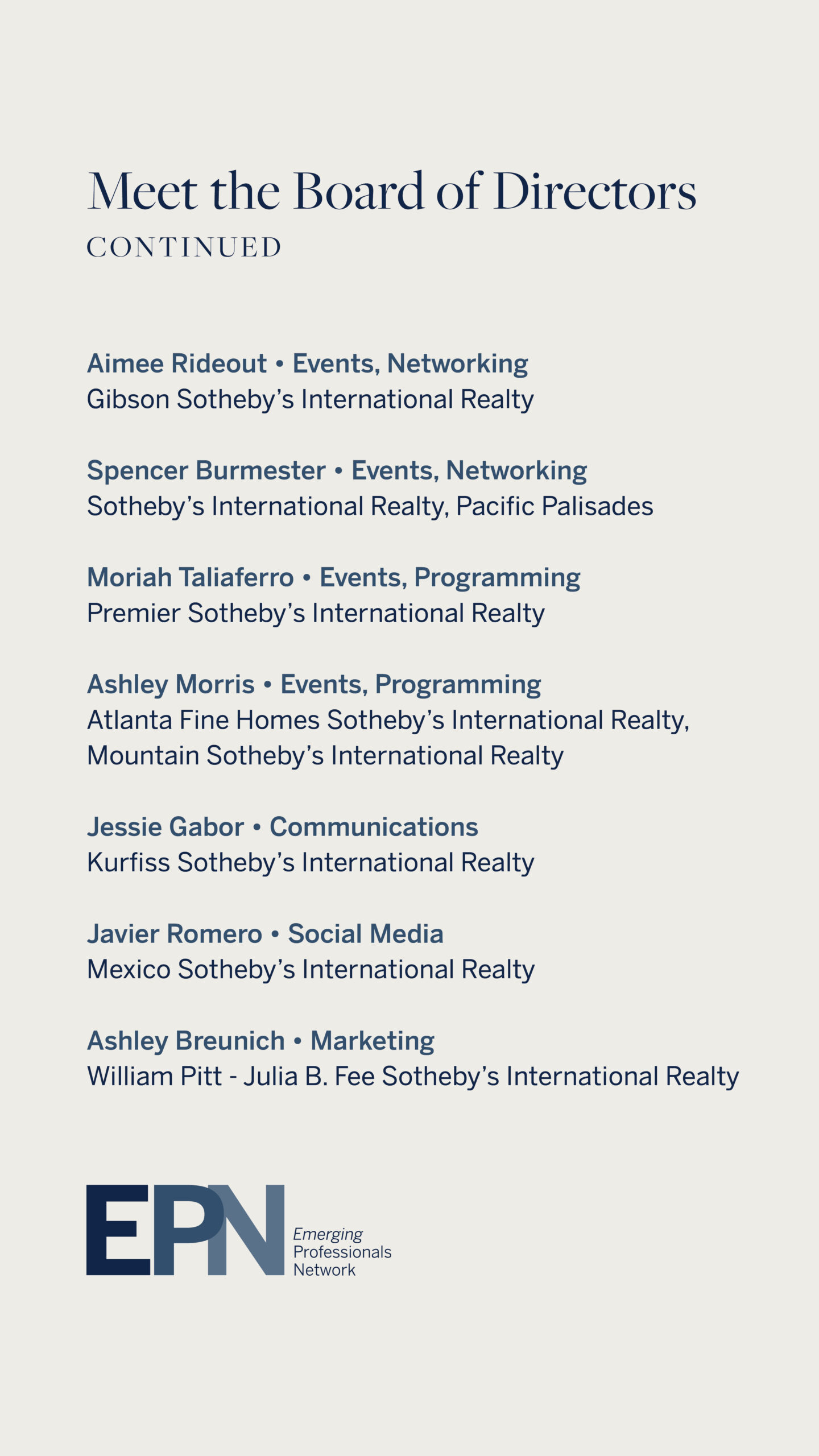 EPN – Introducing Board Members – Story – 2